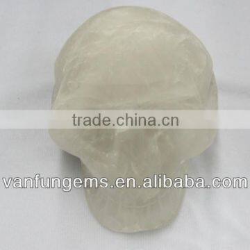 Wholesale Gemstone Smoky Quart Skull Carving Skull