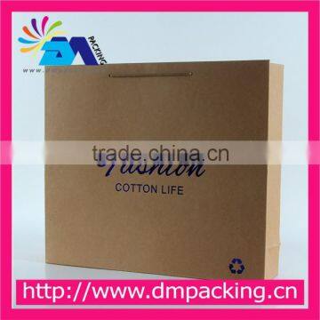 Custom high quality kraft paper bag for garment clothing