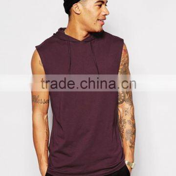 Plain Men Pullover Blank Sleeveless Hoodies&Sweatshirts