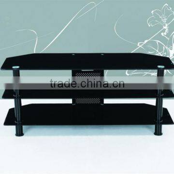 good quality 3 tier tempered glass tv stands