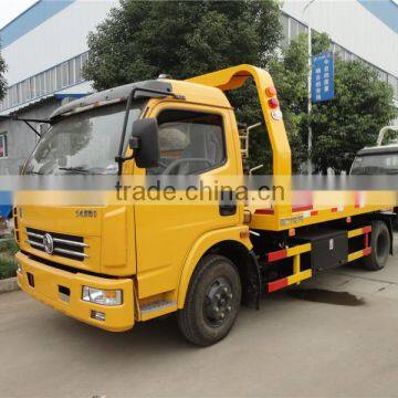 New coming 2015 dongfeng plataform flat bed wrecker towing truck