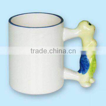 11oz Animal Mug(Turtle)/ Sublimation Mug/Coated Mug/Gift Mug /Photo Mug/Dye Sub Mug/Heat Transfer Mug/