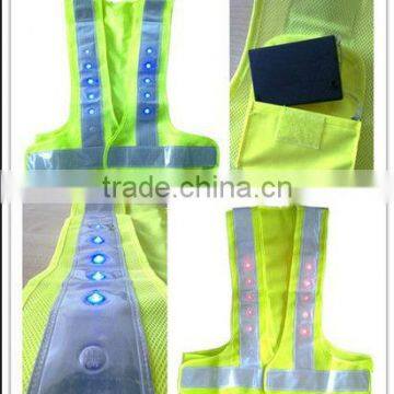 led safety vest with waterproof battery