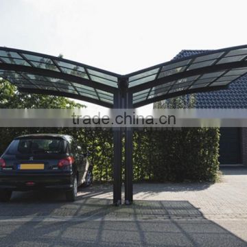 High Quality 10 Years Warranty ISO Certification 100% bayer custom size canopy polycarbonate carports motor bike carport