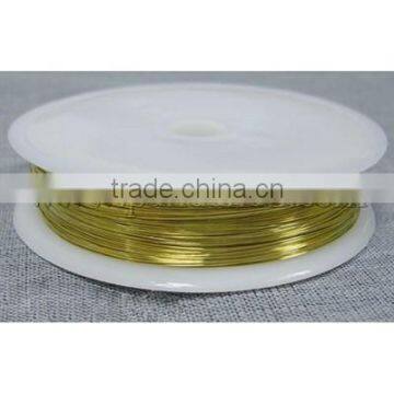 Gold copper wire for jewelries, 1mm, 2.5m/roll(CW1mm007)