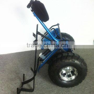 Two wheel self balancing electric scooter with golf bag carrier bracket,electric golf car