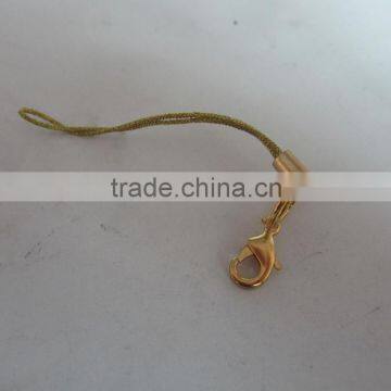 Gold Color Mobile Phone Straps With Lobster Lock For Wholesale photo-3