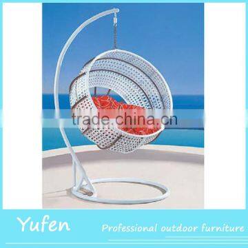 Modern round garden rattan wicker swing chair