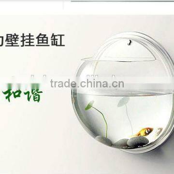 Wholesale Hot Sell High Transparent Acrylic fiber fish aquarium tank with Poster Pasted on Back Board