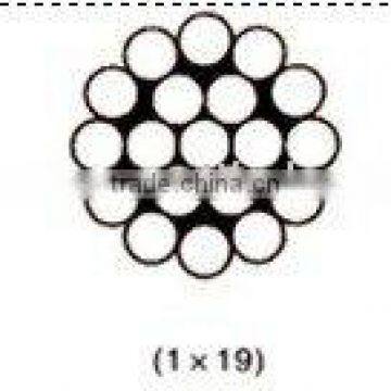 Galvanized Steel Cable 1 X 19