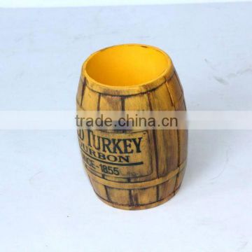 Barrel shaped PU Stress Cup Holder