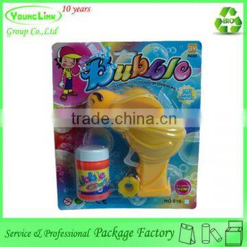 Customized plastic blister packaging for toy with insert card