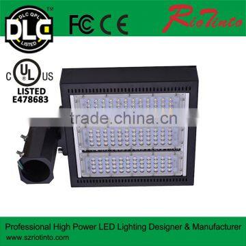 UL DLC cUL FCC Dimmable high pole led shoebox light with 5years warranty