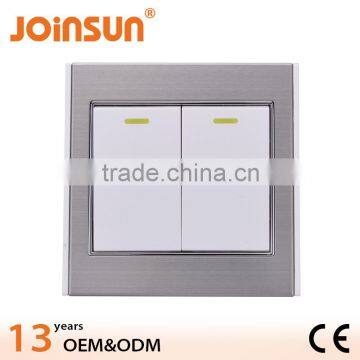 220v-250v 2 gang 1 way decorative light switches