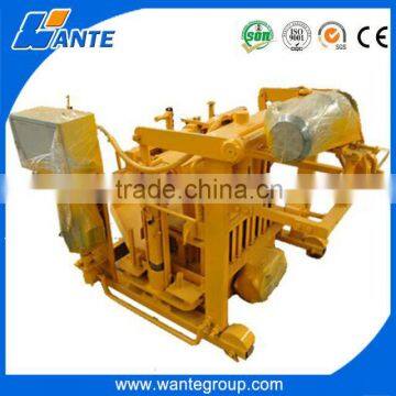 QT40-3 Small Size Movable Egg Laying Hollow Block Machine From Wante Machinery