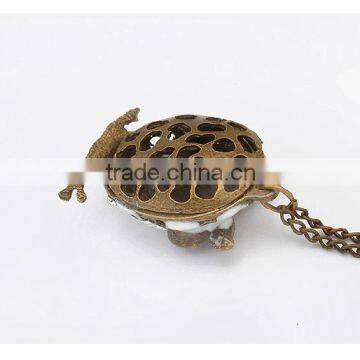 Accessories Womens Antique Gold Plated Vintage Diamond Owl Pendant Necklace Supplier's Choice