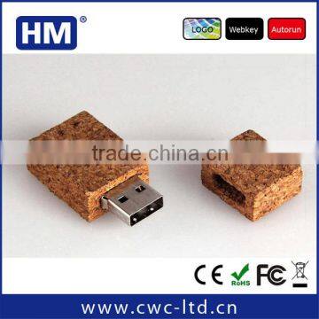 Popular cork USB flash drive 2GB4GB8GB16GB wooden USB pendrive Custom Solution print/laser engraving LOGO