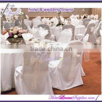 White Basic Poly Chair Covers, Cheap Banquet Chair Covers for Sale photo-2