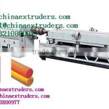 high speed of plastic PP PE PVC corrugated pipe extrusion line