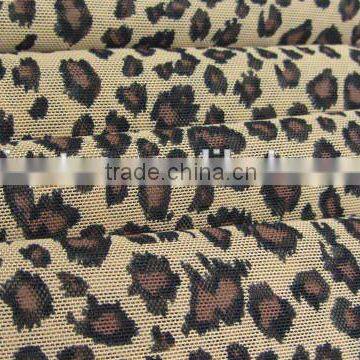 Black Coffee Leopard Pattern Mesh Shiny Mesh Spandex Nylon Clothes photo-5