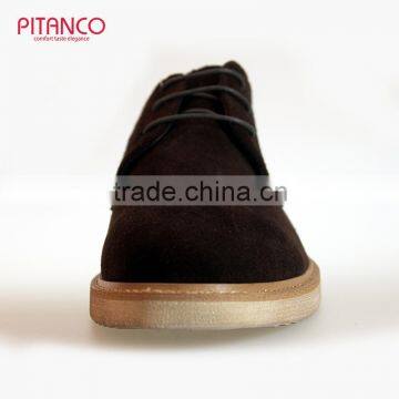 Swede Leather Lace-up Mens Casual Shoes photo-2