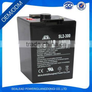 2016 Made in China Energy Saving 2V 300AH Rechargable Vrla Battery photo-3