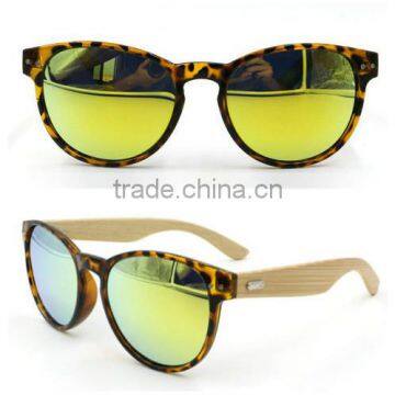 2015 High Quality Bamboo Temple Polarized Men Women Cheap Summer Sunglass