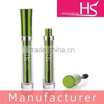 High quality empty bright green cosmetic mascara packaging bottle