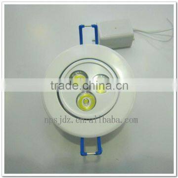 3W White paint led ceiling light