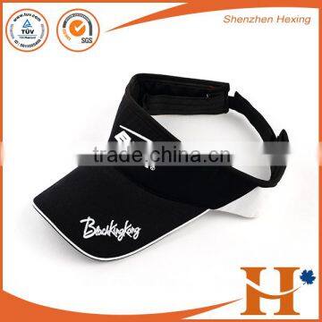 Large brim sun visor cap with custom logo topee hat with hook and loop fastener closure                        
                                                Quality Choice