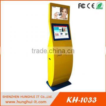 dual screens 19inch touch screen payment kiosk