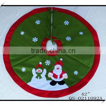 Traditional handmade christmas tree skirts