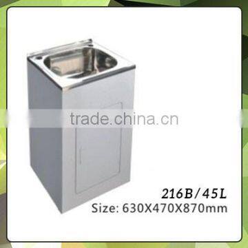 304 Stainless Steel Laundry Sink Cabinet 230L photo-3