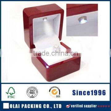 Wedding ring case of led light