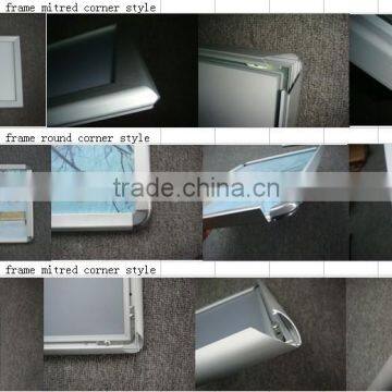 A0 A1 A2 A3 A4 Aluminum round and mitred corner snap frame