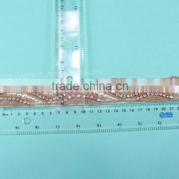HC-4698-1 Hechun Fashion Sew on Ivory Pearl Beaded Trim photo-5