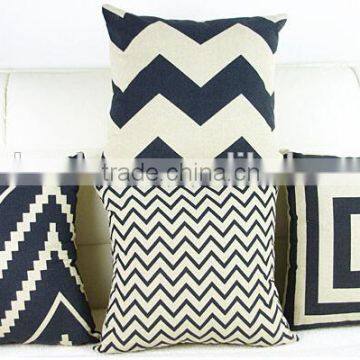 geometric cotton or microfiber or linen decorative pillow and cushion cover