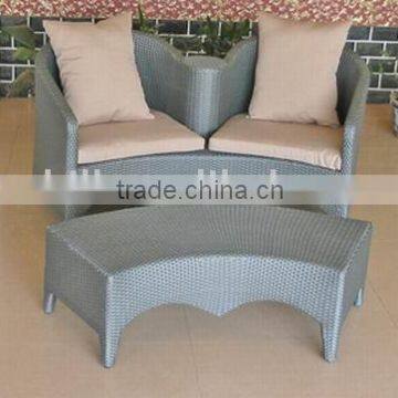 2015 Beautiful love seat outdoor furniture exhibition new desing hot sale!