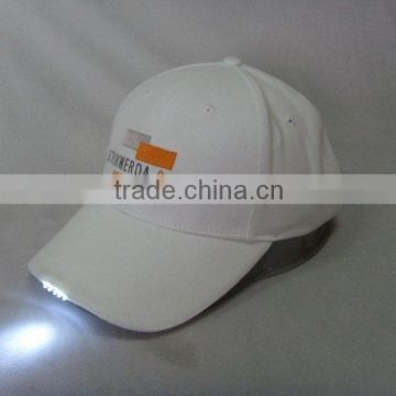 Custom Logo 5 White Led lights Baseball Cap Hunting Camping Led Light Bottle Cap