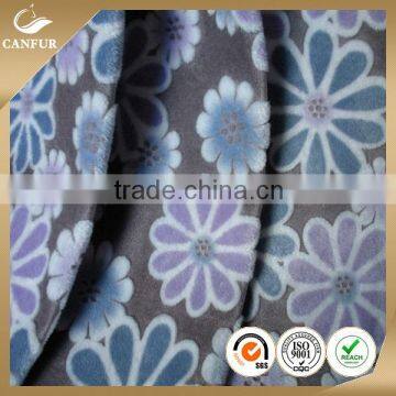 100% Polyester Printed Knitting Velboa Fabric photo-2