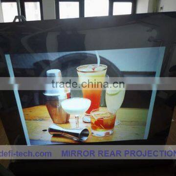 Hot sale!transparent rear projection film 11 sqm ( 1.524m*7.3)