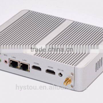 Cheapest Barebone Intel Celeron dual Core N3050 Fanless Windows Mini PC Dual NIC Desktop Computer 1080P HD Media Player