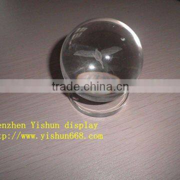 Laser Crystal sphere for gifts