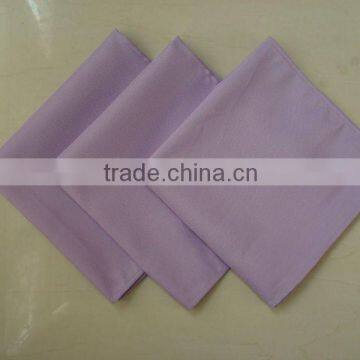 Cheap purple polyester table napkin/dinner napkins