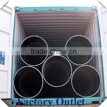 ERW LSAW welded black round steel pipe , carbon steel pipe