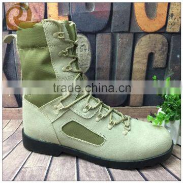 Wholesale Leather rubber sole fashion military combat army tactical boots