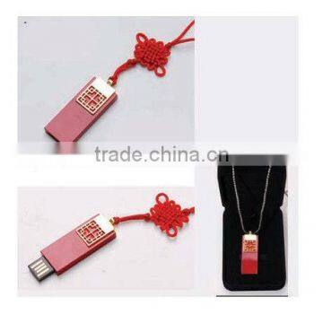 Chinese Knot Blue and White Porcelain USB Flash Drive Disk