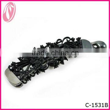 Wholesale New Style Banana Clip With Claw Chain Crystal