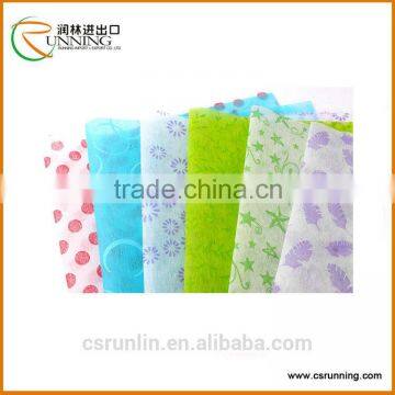Polyester Printed Non Woven Fresh Flower Wrapping Paper photo-3