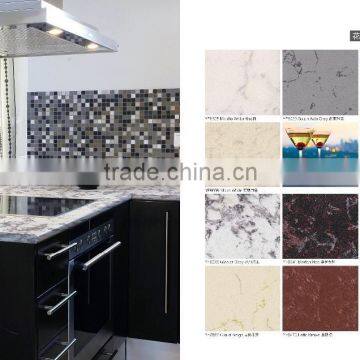 Artificial quartz stones vein quartz counter top slabs